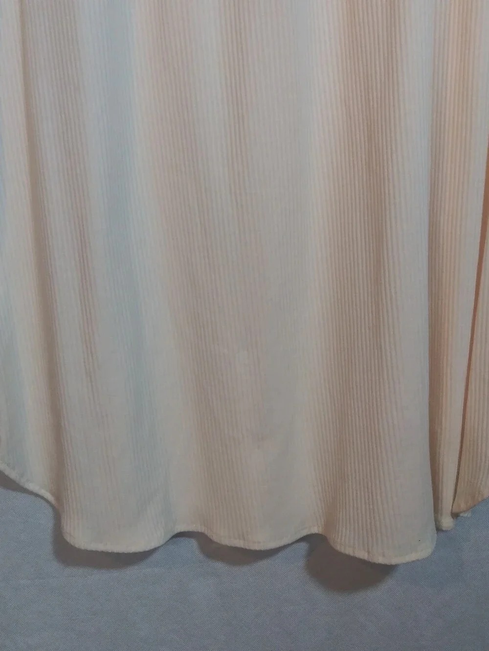 Miss Elaine Heavenly Bodies Peach Floral-Trim Nightgown - Classic Comfort Size L